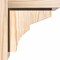 Ekena Millwork Monterey Smooth Corbel w/Backplate, Douglas Fir, 7 1/2"W x 8"D x 8"H COR08X08X08MON01SDF - alternate 2